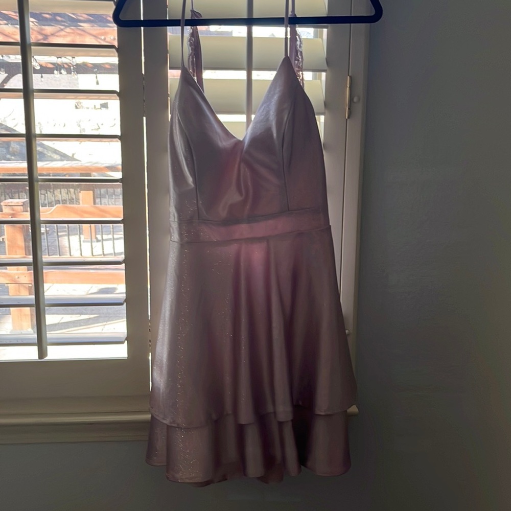 Pink glittery short dress, used once